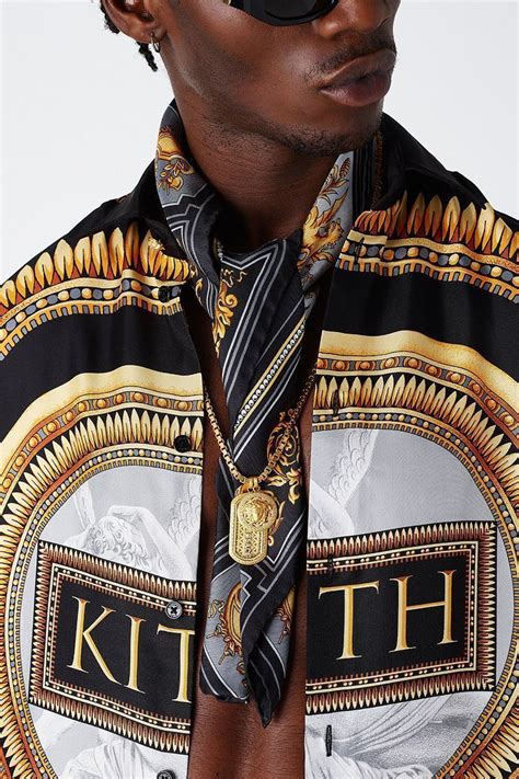 versace shirt cost kith white and gold